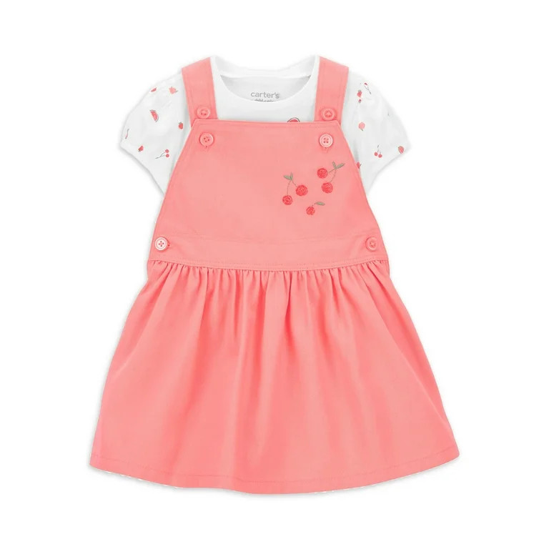 Carter's Child of Mine Baby Girl Dress Set, Sizes 0/3-24 Months | Walmart (US)