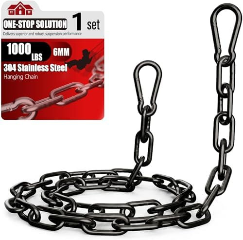 45" Hanging Swing Chain,1000 lb Capacity,6 mm 304 Stainless Steel | Amazon (US)