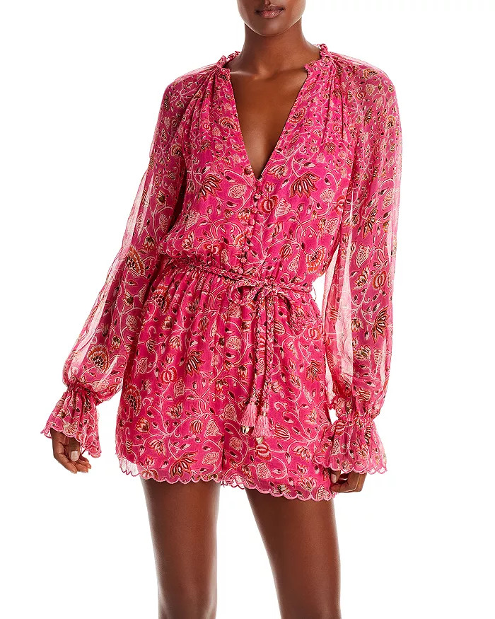 Floral Print Belted Romper | Bloomingdale's (US)