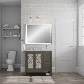 allen + roth Everdene Gray Reverse Panel Vanity Bathroom Collection at Lowes.com | Lowe's