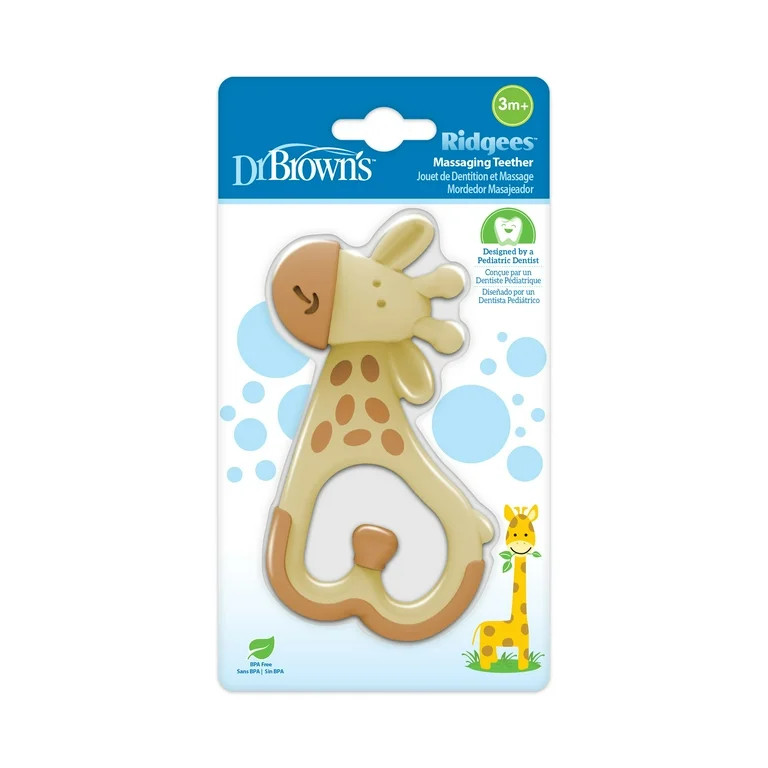 Dr. Brown's Giraffe Massaging Baby Teether for Ages 3 Months and up, Pediatric Dentist Designed, ... | Walmart (US)