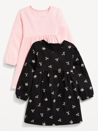 Long-Sleeve Dress 2-Pack for Toddler Girls | Old Navy (CA)