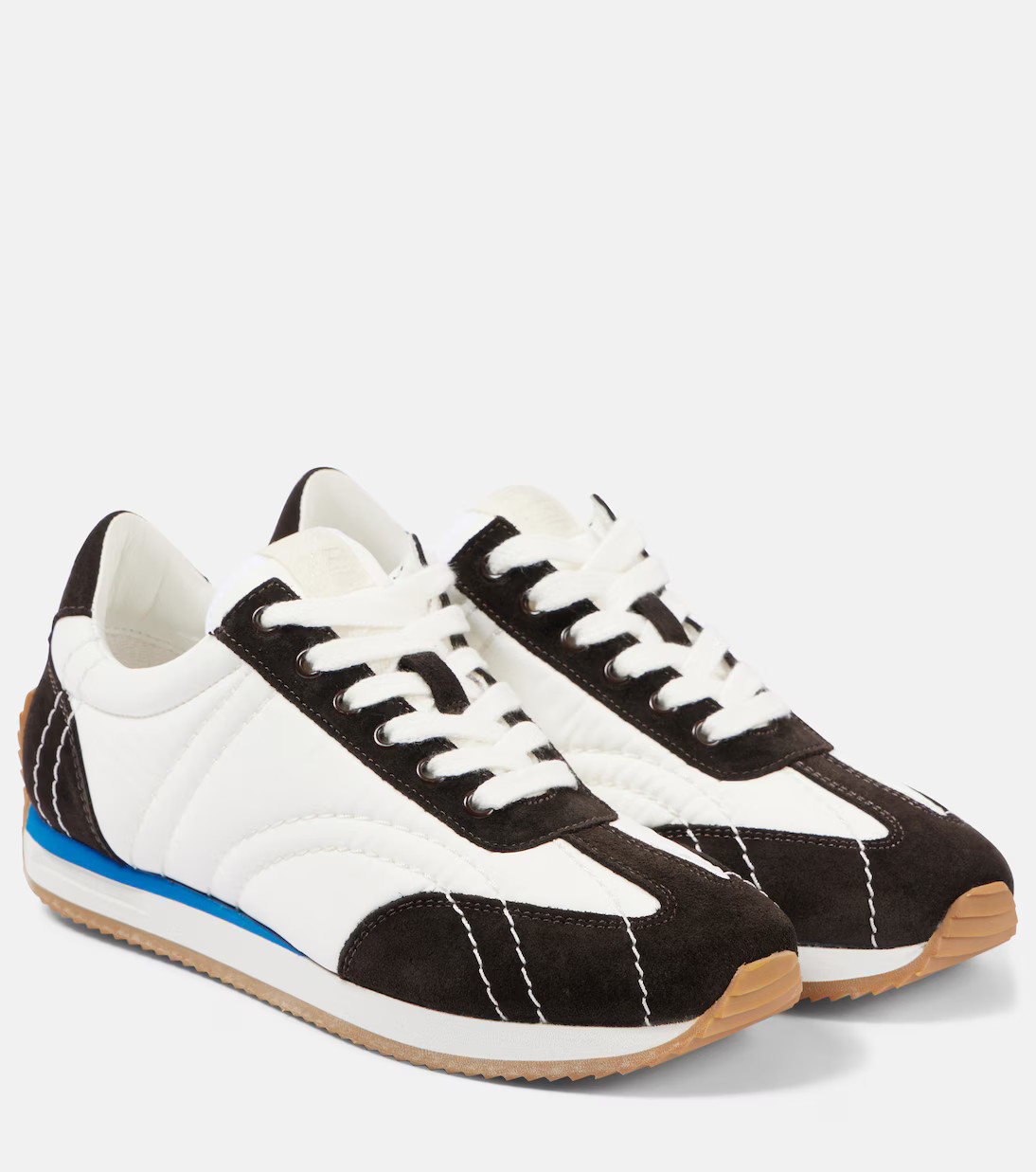 Suede-trimmed sneakers | Mytheresa (US/CA)