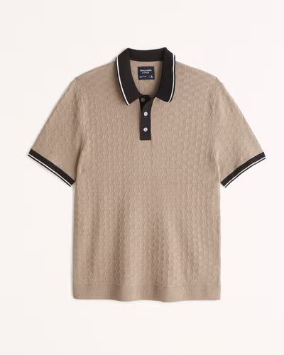 Tipped 3-Button Sweater Polo | Abercrombie & Fitch (US)