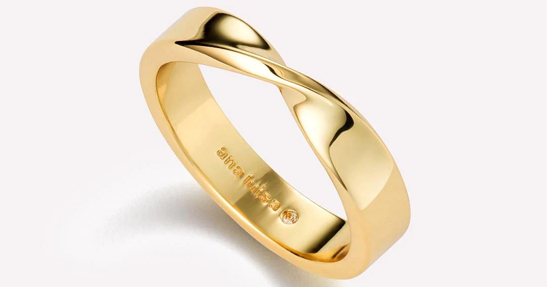 Gold Band Ring - Eliora | Ana Luisa