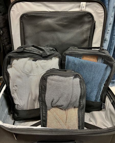 I just got these expandable compression packing cubes and they’re the best. So good for keeping my clothes + outfits organized and maximizing the space in my luggage… seriously, where have these been all my life? 

I’m always traveling with overstuffed luggage (ie. cramming 4-5 days/nights of vacation clothes + all the necessary beauty things in a small carry-on) so extra space is always welcome :) My set is made of nylon and has a mesh see-thru top with a zippered expandable option. My favorite feature… you can easily access something packed on the bottom of the luggage without having to unfold & re-fold everything. I think we can all relate?

I linked a few set options starting under $20. 

#LTKxPrime #LTKtravel #LTKitbag