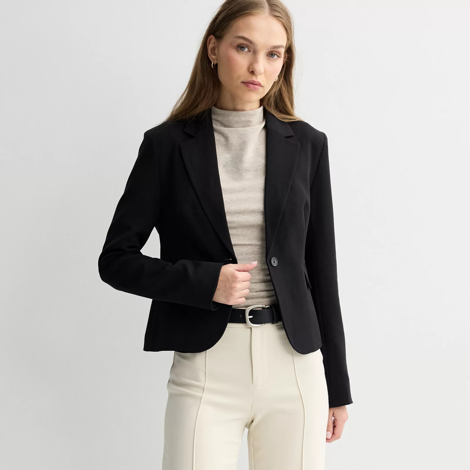 Juniors' SO® Shrunken Blazer, Girl's, Size: Small, Ivory | Kohl's