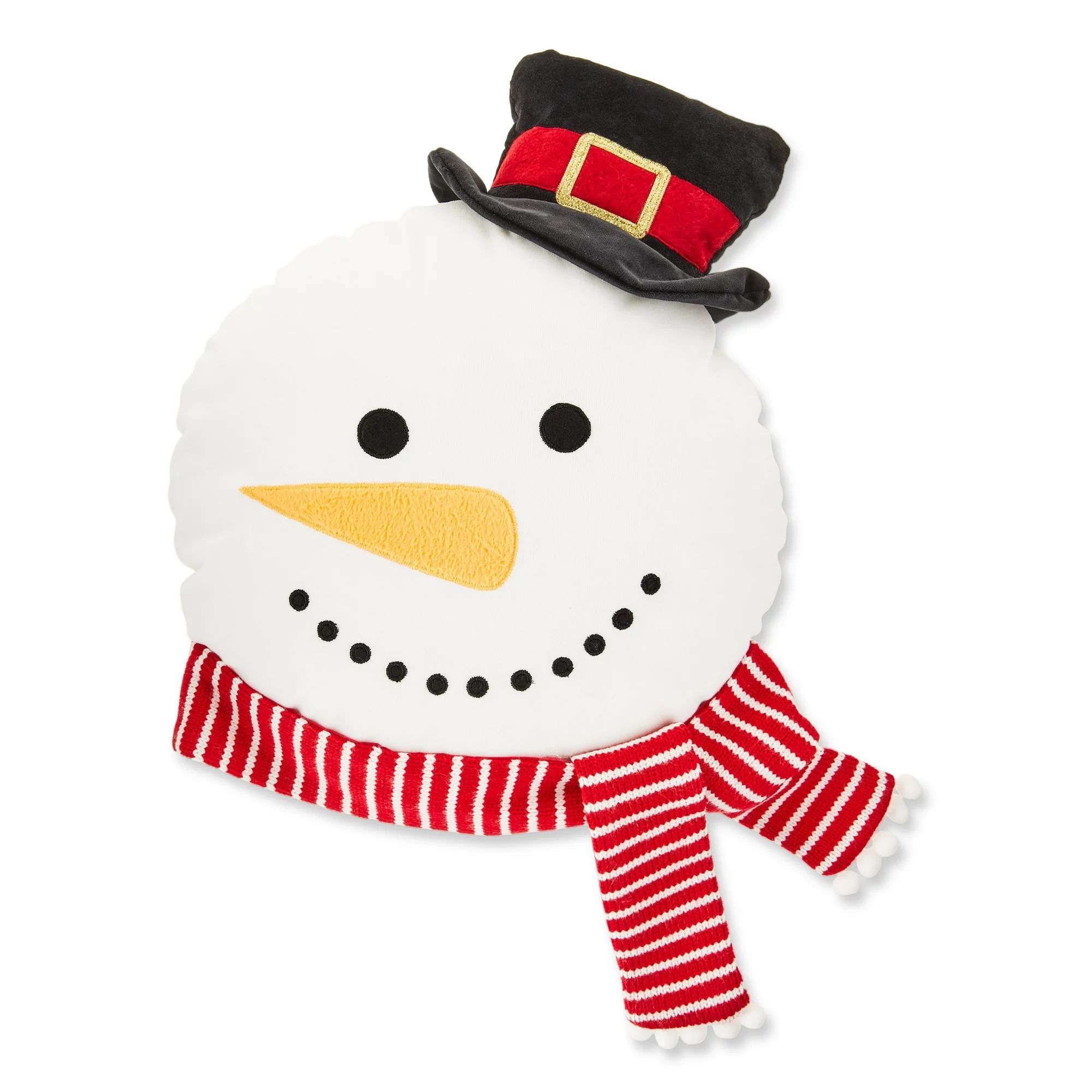 Snowman 18" Decorative Pillow, by Holiday Time - Walmart.com | Walmart (US)