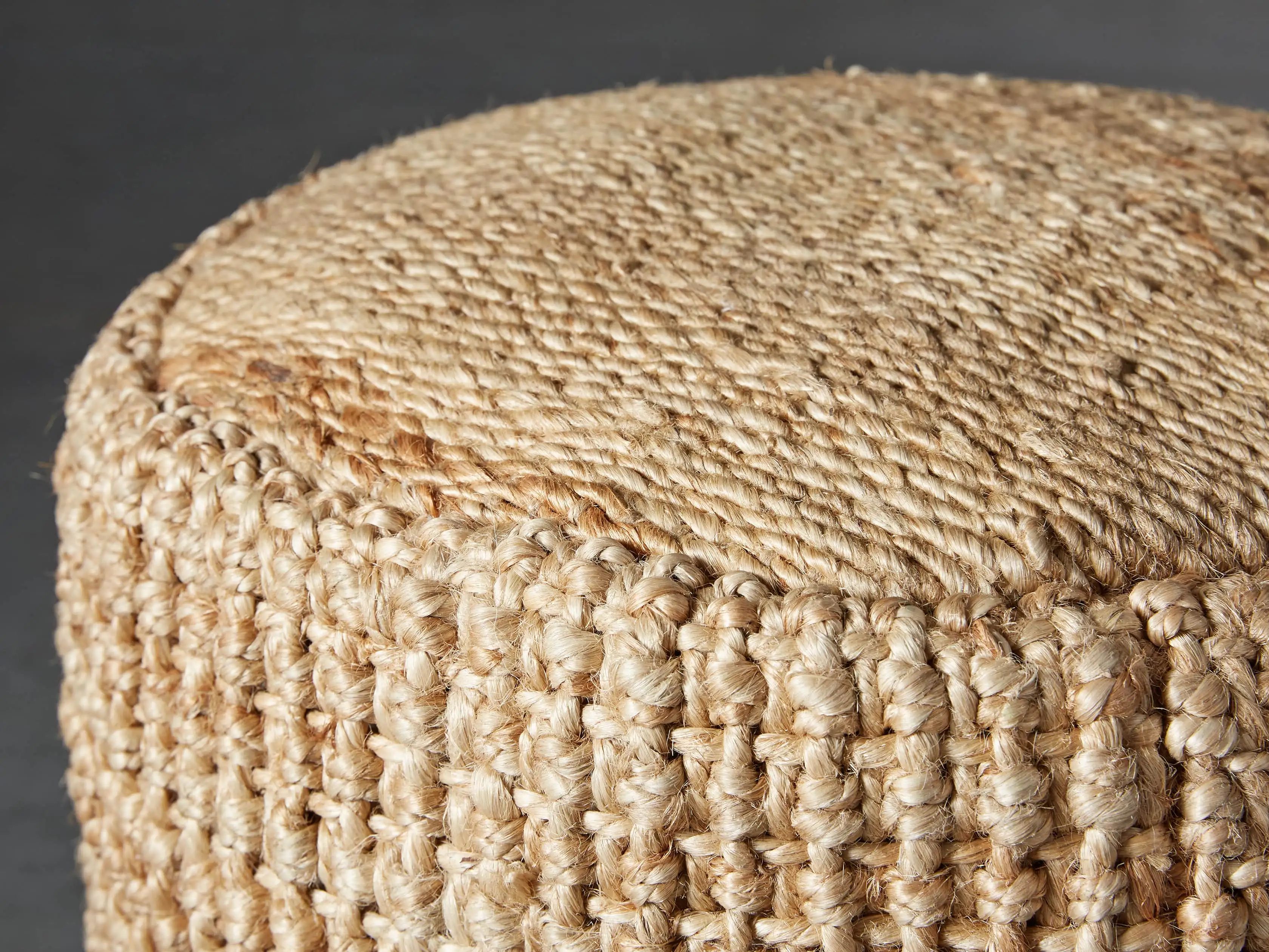 Laos Jute Pouf | Arhaus