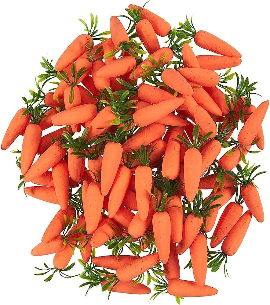 Juvale Foam Carrots for Easter, DIY, Party Decorations (2.5 Inches, 100 Pieces) | Amazon (US)
