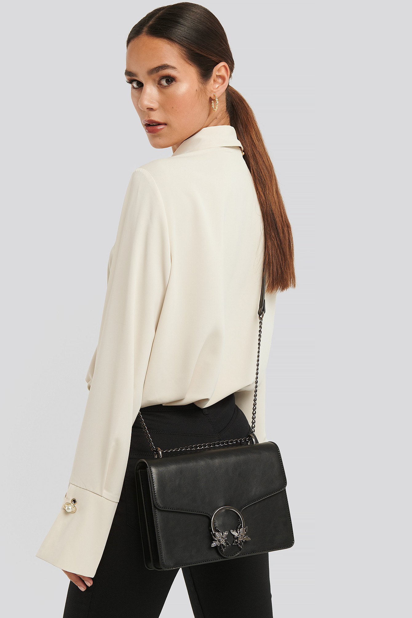 Chain Strap Flap Bag Schwarz | NA-KD DE, AT, CH