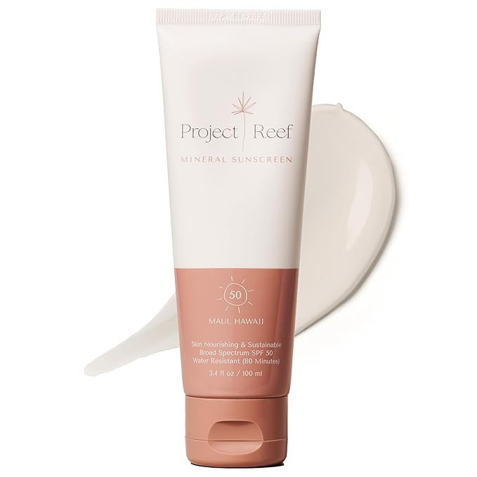 SPF 50 Mineral Sunscreen Made in Maui - Reef Friendly, Ocean Safe, Nourishing Vegan Sunscreen Lot... | Amazon (US)
