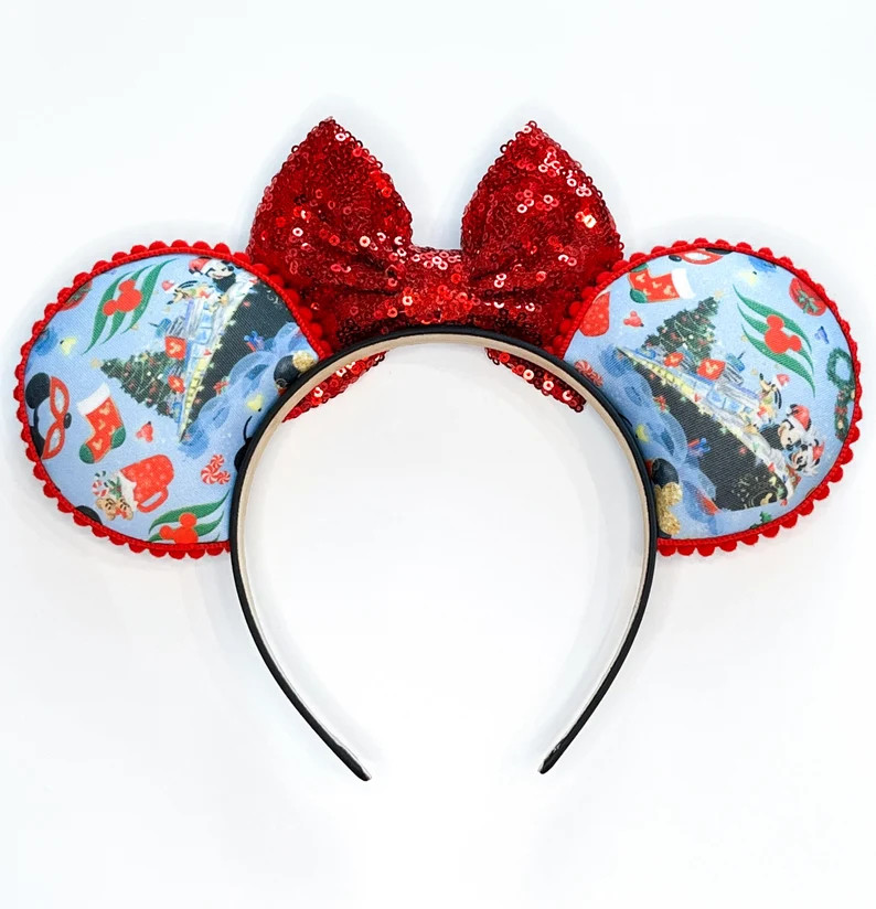 Christmas Cruise Mouse Ears, Disney Christmas Cruise, Christmas Mouse Ears, Mickey Minnie Mouse E... | Etsy (Global)