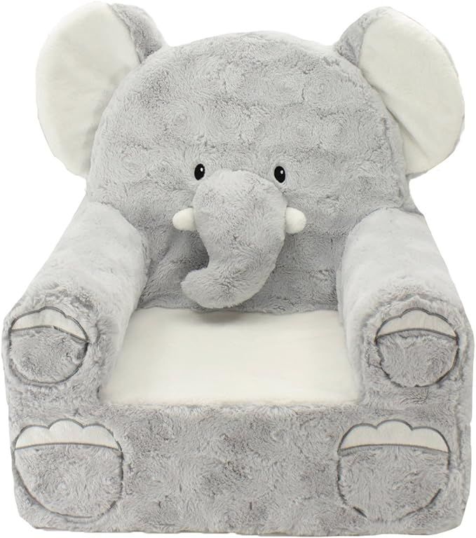 Amazon.com: Animal Adventure Gray Elephant Soft Plush Children's Chair, Sweet Seats : Everything ... | Amazon (US)