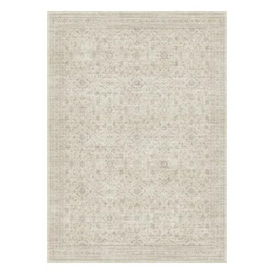 Traditional Beige Machine Washable Oriental Area Rug For Living Room, Bedroom | Wayfair North America