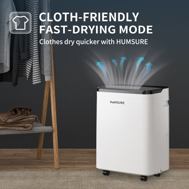 HUMSURE Dehumidifier 70 Pint Intelligent Humidity Control, 4,500 sq. ft. for Basements, Large Roo... | Walmart (US)