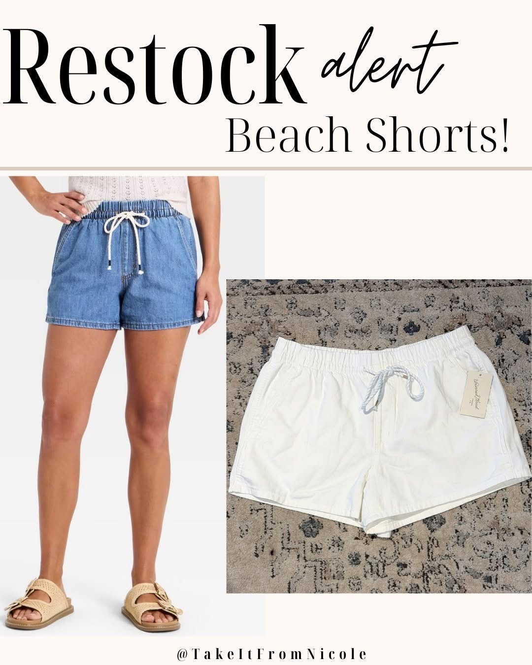 Let’s GOOOOO! Full restock on both the white and blue beach shorts! I already have the white so I’m grabbing the blue. TTS in medium for me.

#LTKmomlife #LTKOver40 #LTKSeasonal