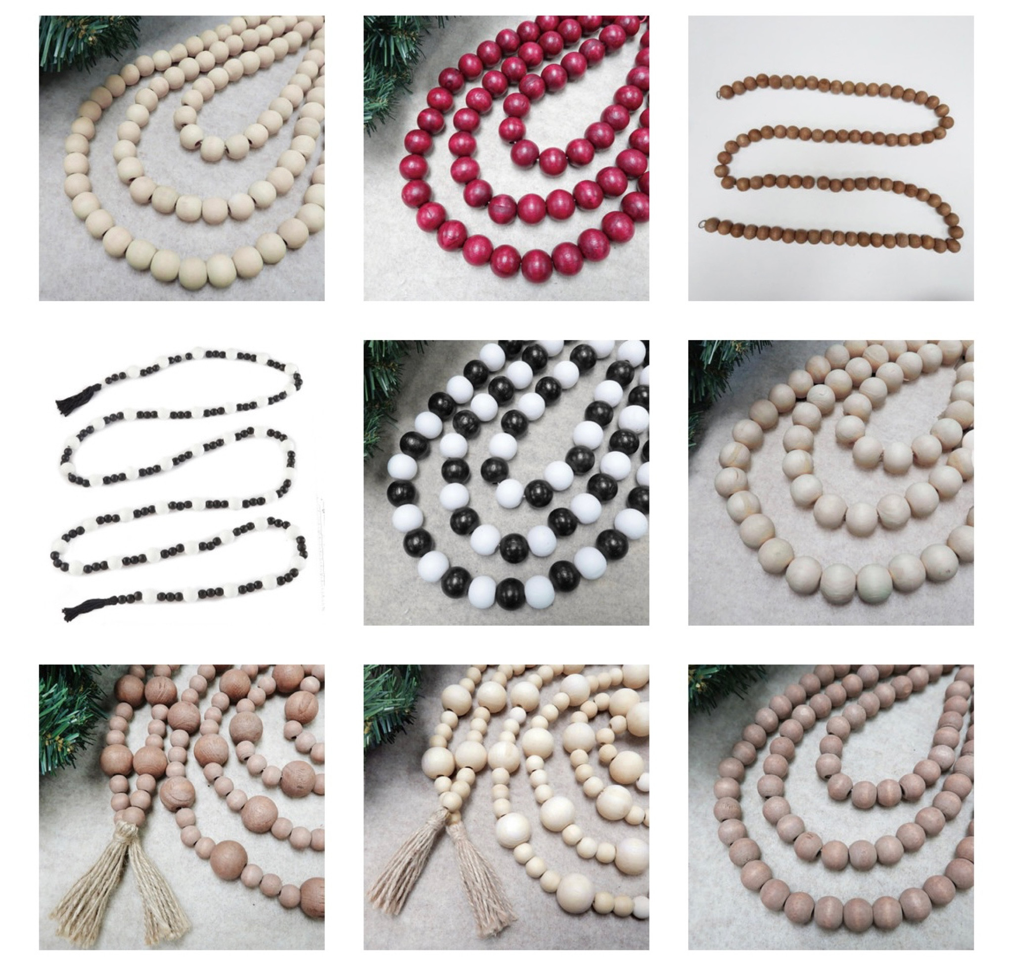 Wood bead garland! 
Christmas Garland 
Wood beads 
Christmas decor 

#LTKHoliday #LTKCyberweek #LTKSeasonal