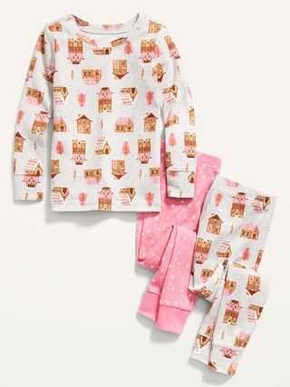 Unisex 3-Piece Printed Pajama Set for Toddler & Baby | Old Navy (US)