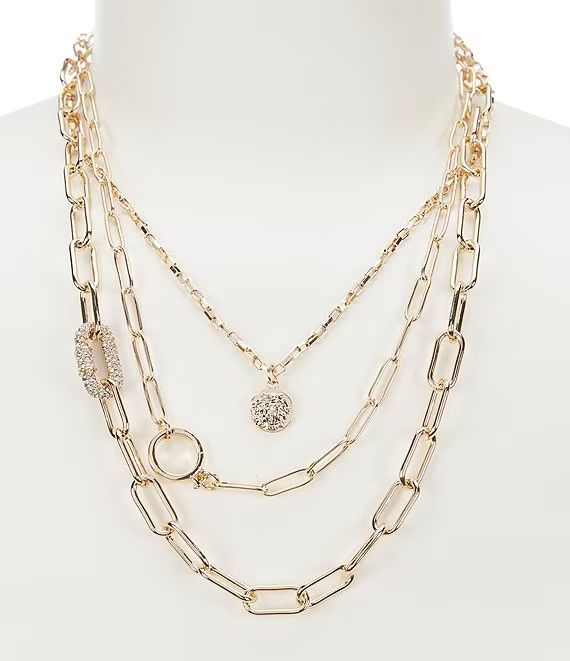 Anna & Ava Multi Layer Paperclip Chain Necklace | Dillard's | Dillard's