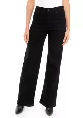 Crown & Ivy™ Women's High Rise Slim Wide Leg Pants | Belk