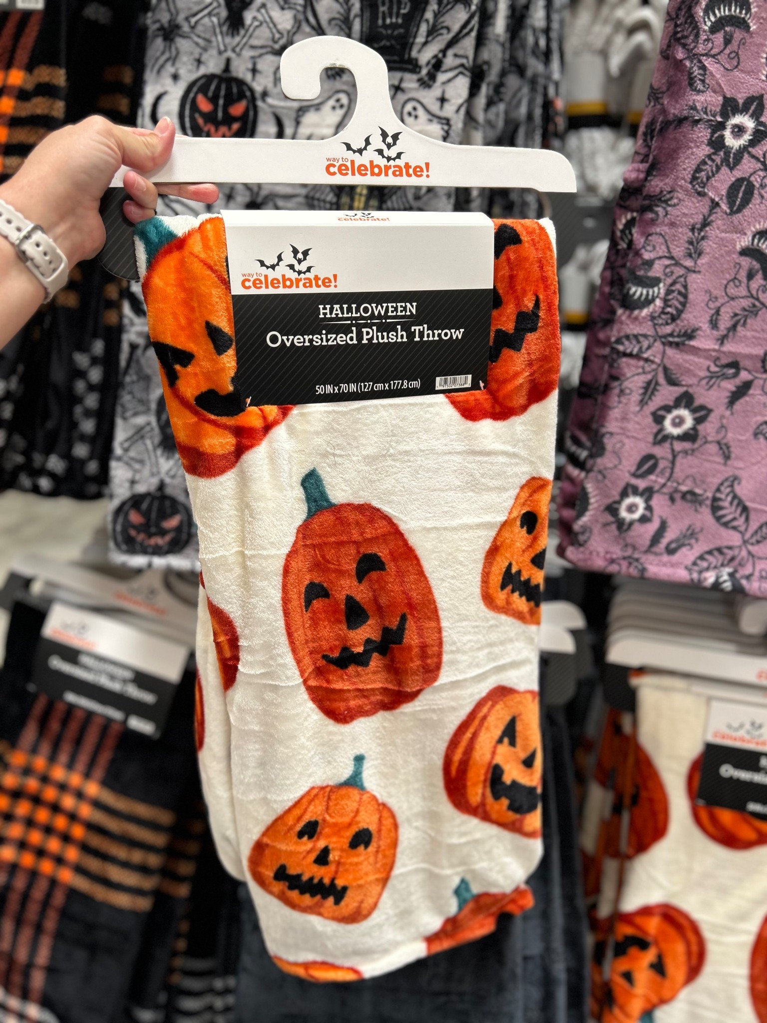 Talk about the cutest and SOFTEST seasonal throws!! And these are LESS THAN $12! 😍🎃 #walmartpartner #walmartfind #walmarthome #halloween #halloweendecor #homedecor #blanket #pumpkins

#LTKSeasonal #LTKHalloween