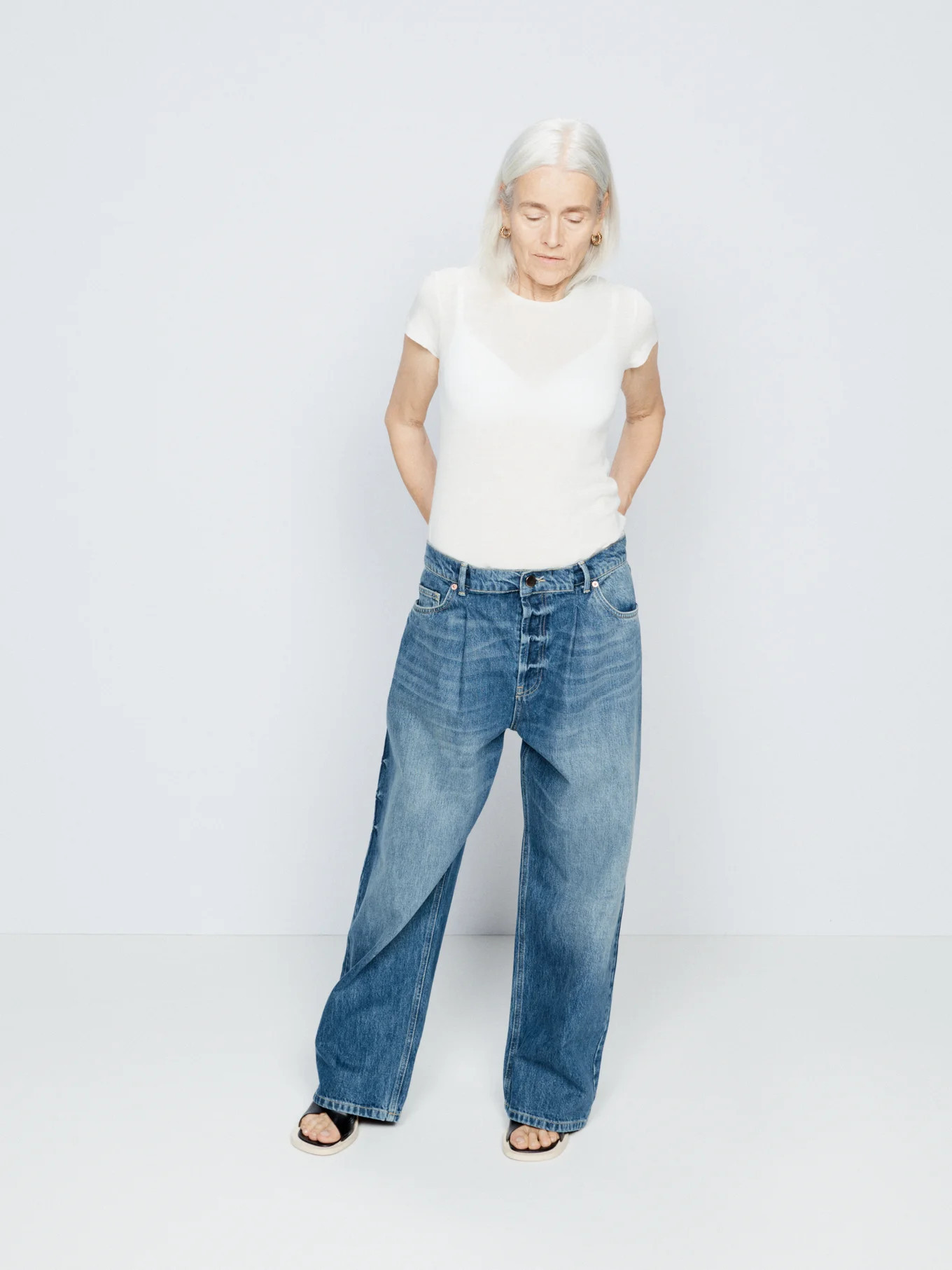 Fold organic-cotton dad baggy boyfriend jeans | Matches (UK)