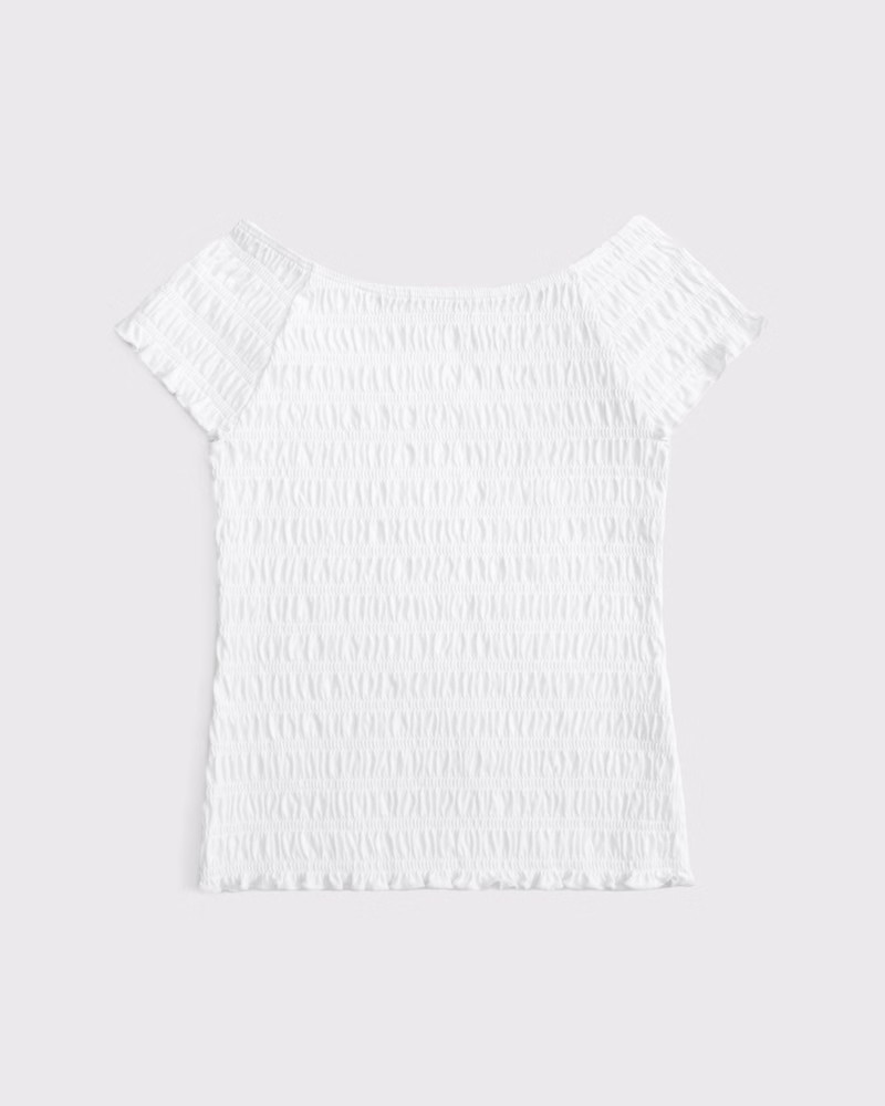 girls smocked tee | girls tops | Abercrombie.com | Abercrombie & Fitch (US)