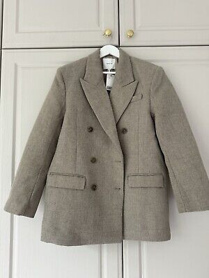 H&M Edition Oversized Blazer Beige Marl Brown Size 10 BNWT  | eBay | eBay UK