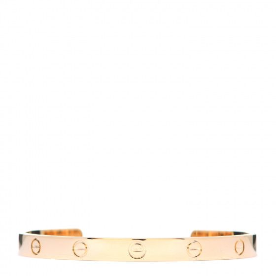 CARTIER 18K Yellow Gold LOVE Cuff Bracelet 19 | Fashionphile