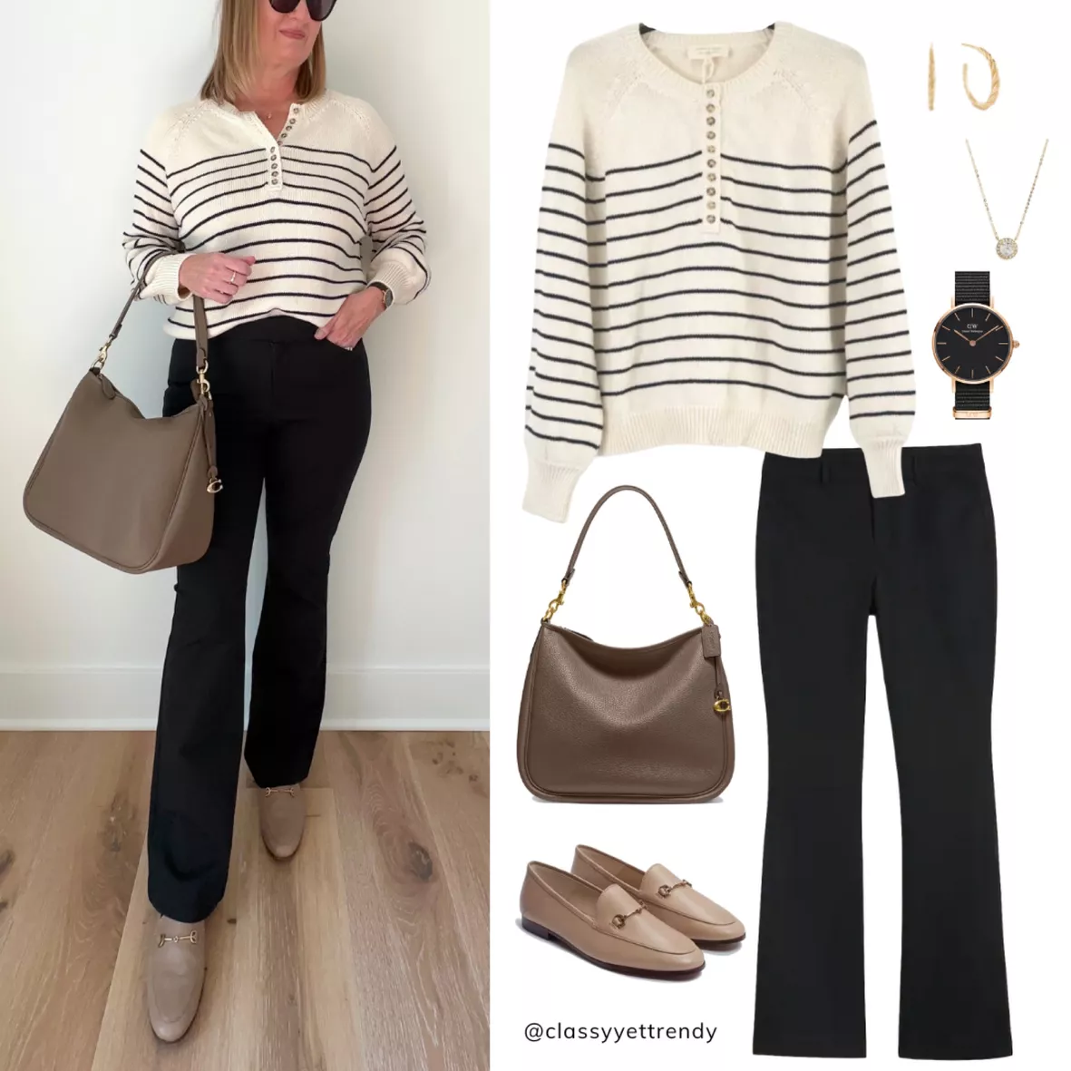 Outfit Ideas with Black Flare Pants