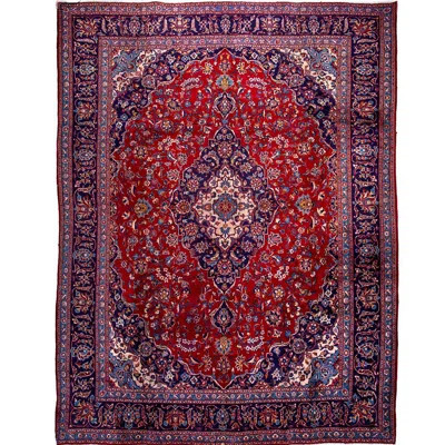 Bukuroshe One-of-a-Kind 9'6" x 13' 1970s Area Rug in Red/Black/Blue | Wayfair North America