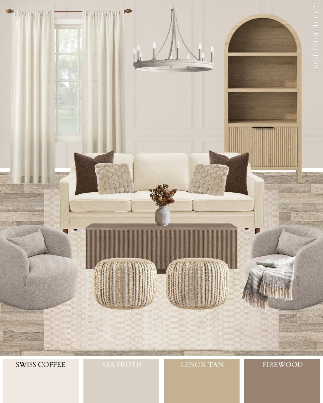 Calm Taupe & Sand Modern Rustic Living Room Design

#LTKHome