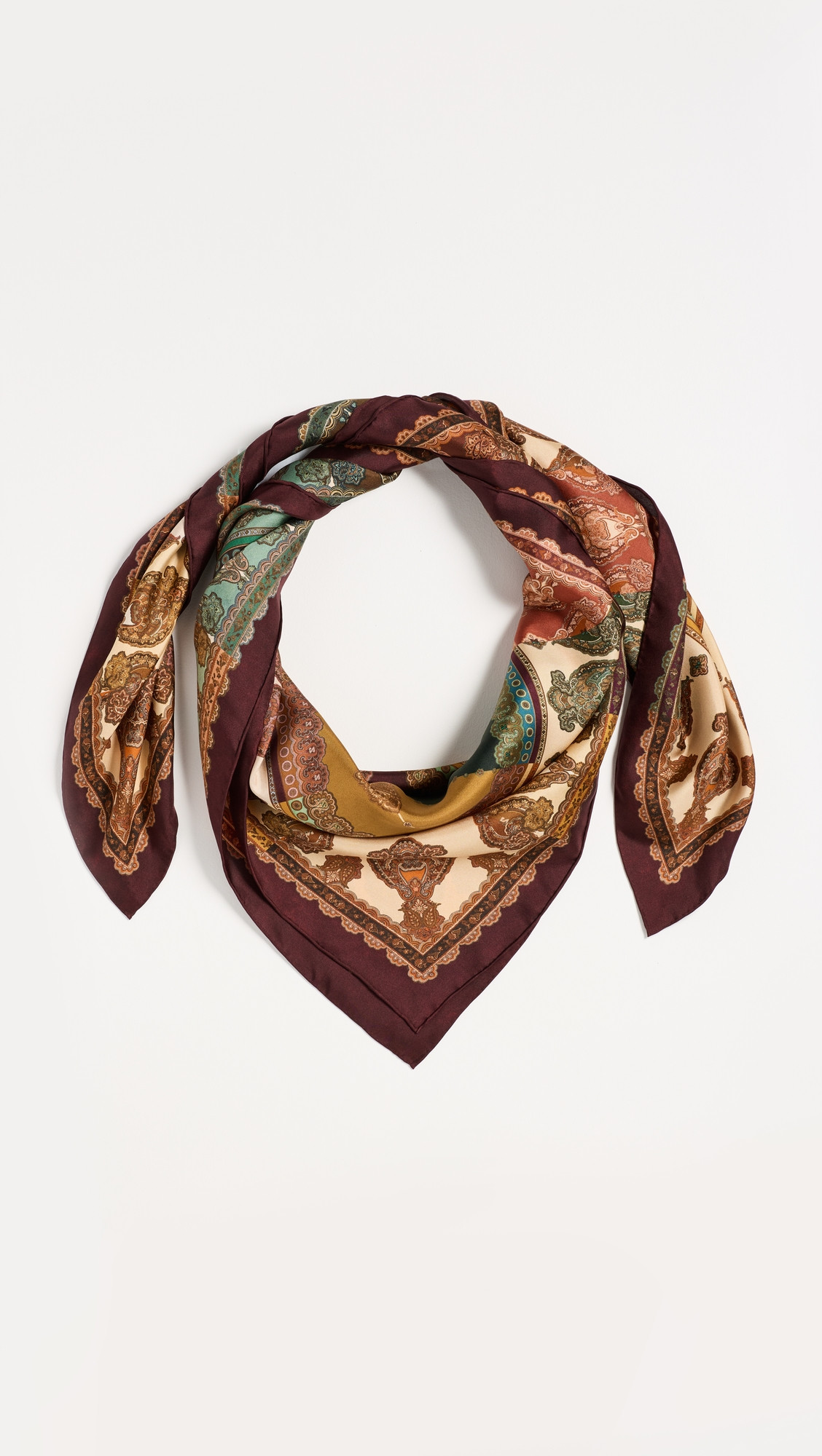 Zimmermann Printed Silk Square Maxi Scarf Prism Stripe One Size | Shopbop