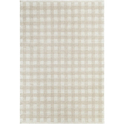 Lavande Plaid Wool Area Rug