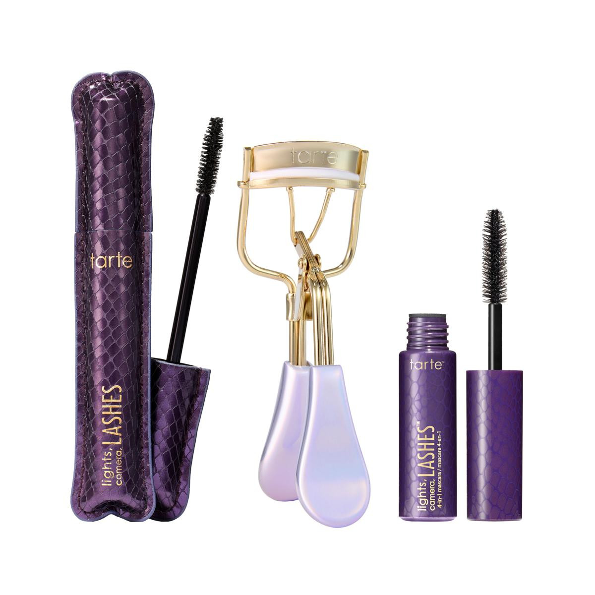 tarte Lights, Camera, Lashes 4-in-1 Mascara and Lash Curler Trio | HSN