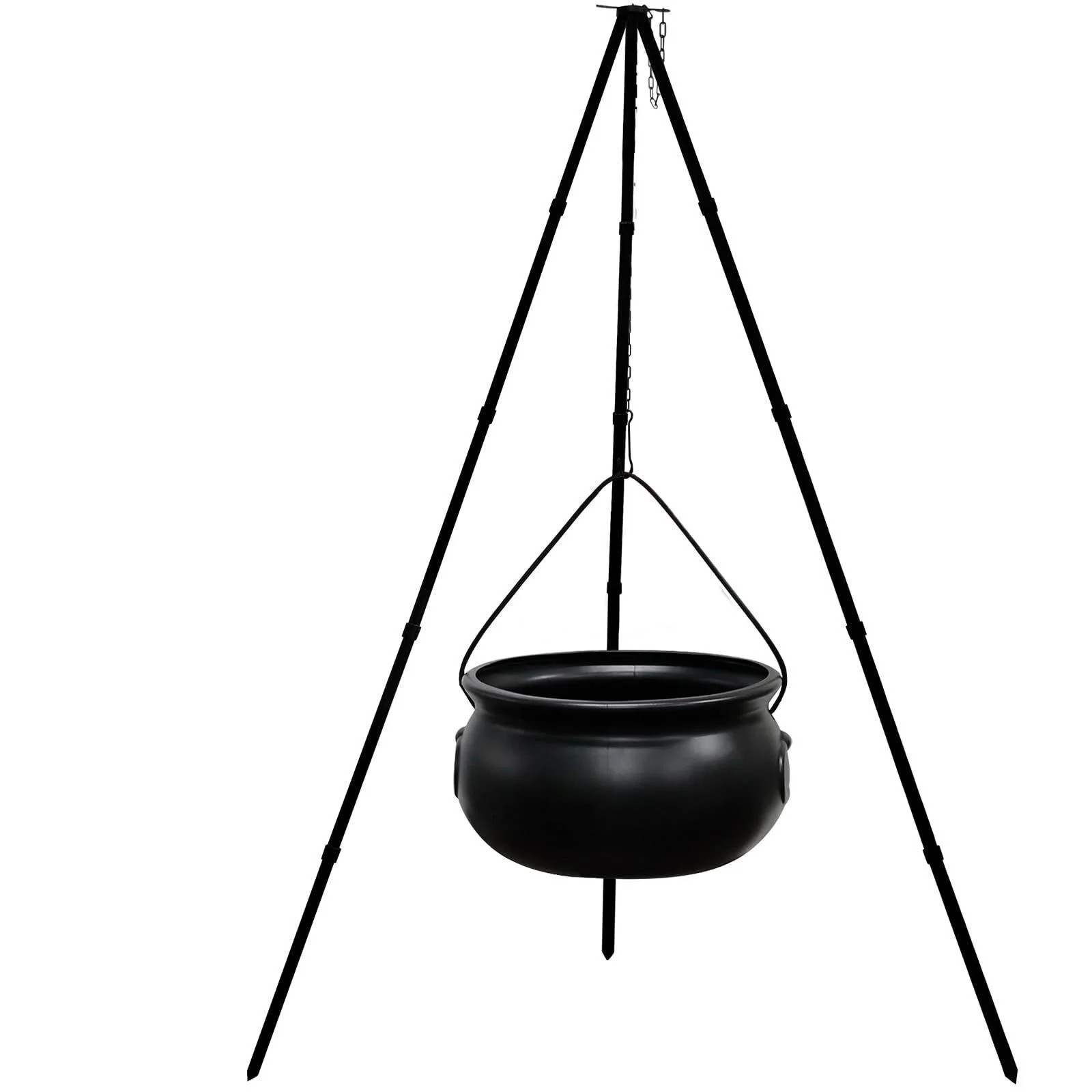 Jikolililili Halloween Large Witches Cauldron on Tripod with Lights,Black Plastic Cauldron, Hallo... | Walmart (US)