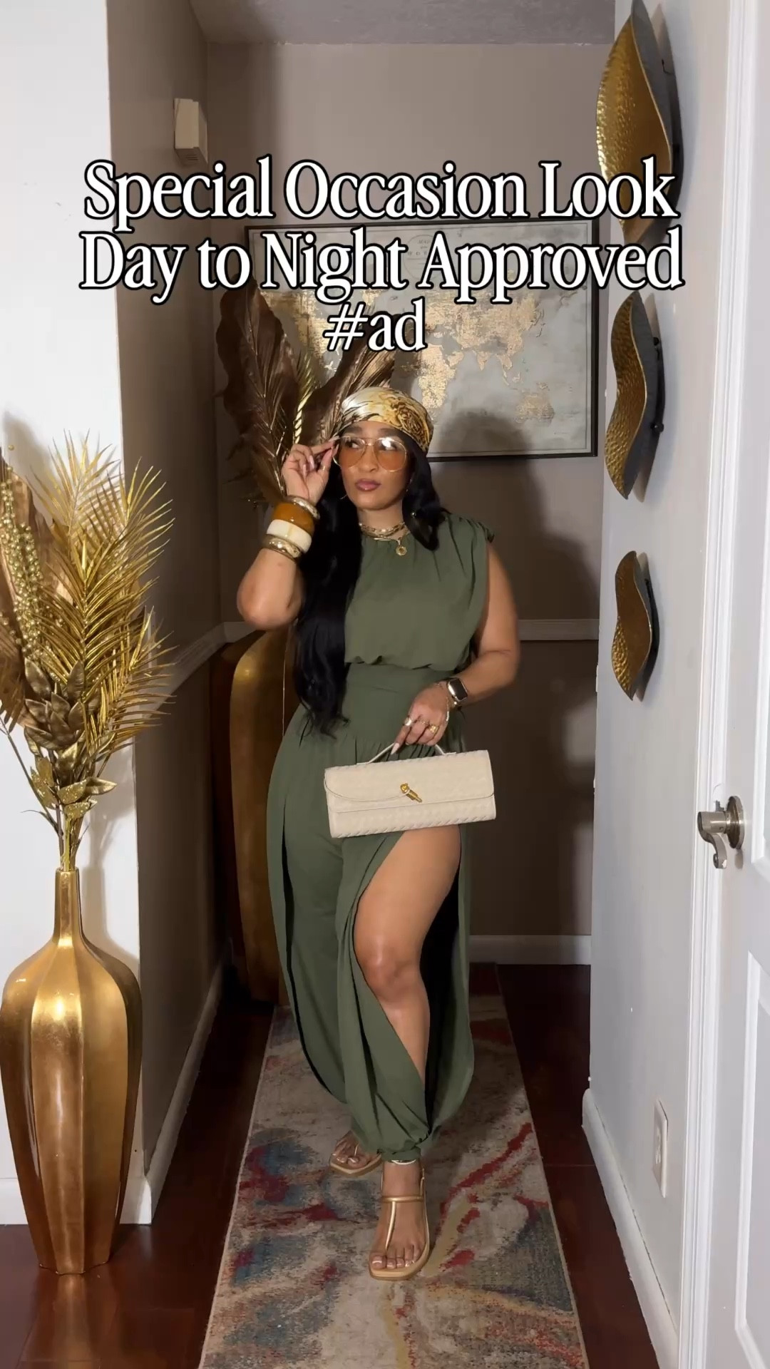 Looking for a special occasion outfit that can double as a daytime look?! This jumpsuit is it! It comes with hidden snaps that you can unsnap to show a lil bit of leg! You can pair this with cute slides or heels to take it from a day to night look! Amazon is currently having their Big Spring Sale right now from March 25th-31st. You can grab these items now. @amazon #ad #founditonamazon
Brown jumpsuit: Medium
Olive jumpsuit: Small


#LTKgrwm #LTKstorytime #LTKootd