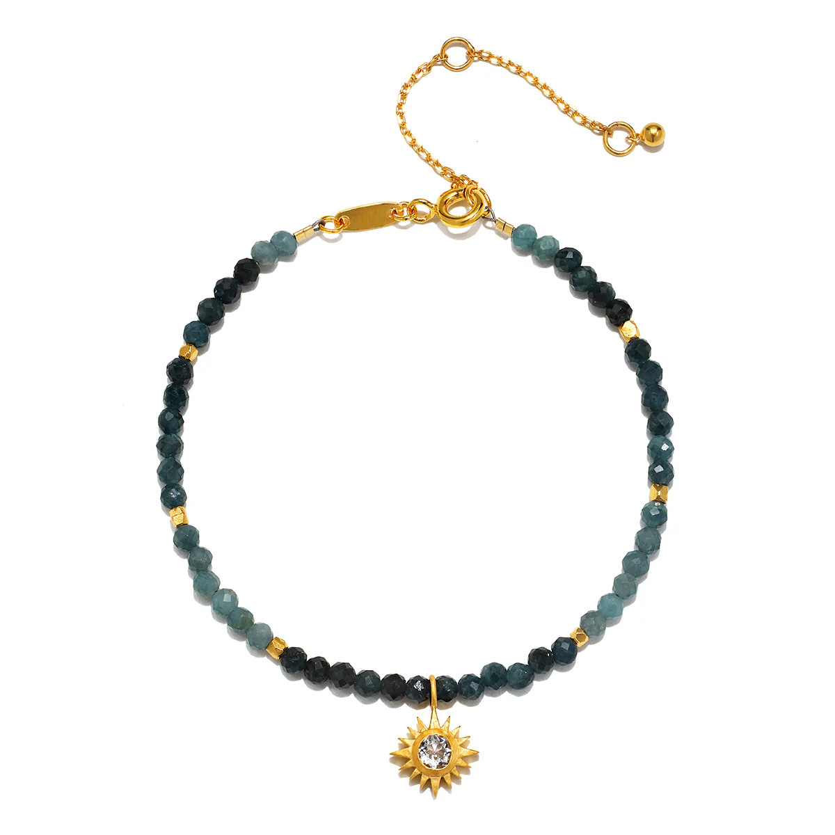 Channeling Wisdom Sapphire Starburst Beaded Bracelet | Satya Jewelry