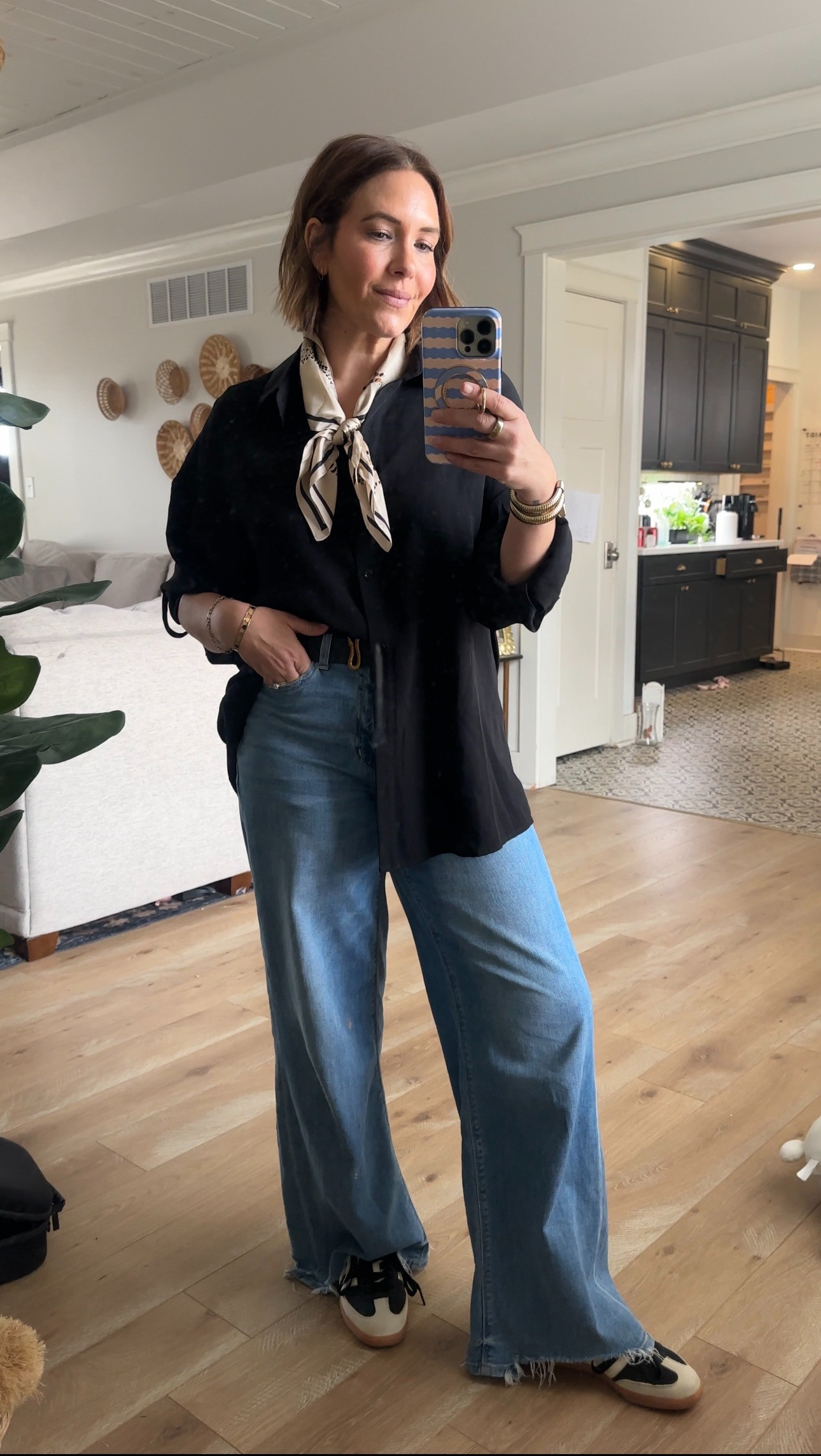 Weekend outfit. The jeans are so soft, they run big so I suggest sizing down.  

 #LTKgrwm #LTKootd #LTKmomlife