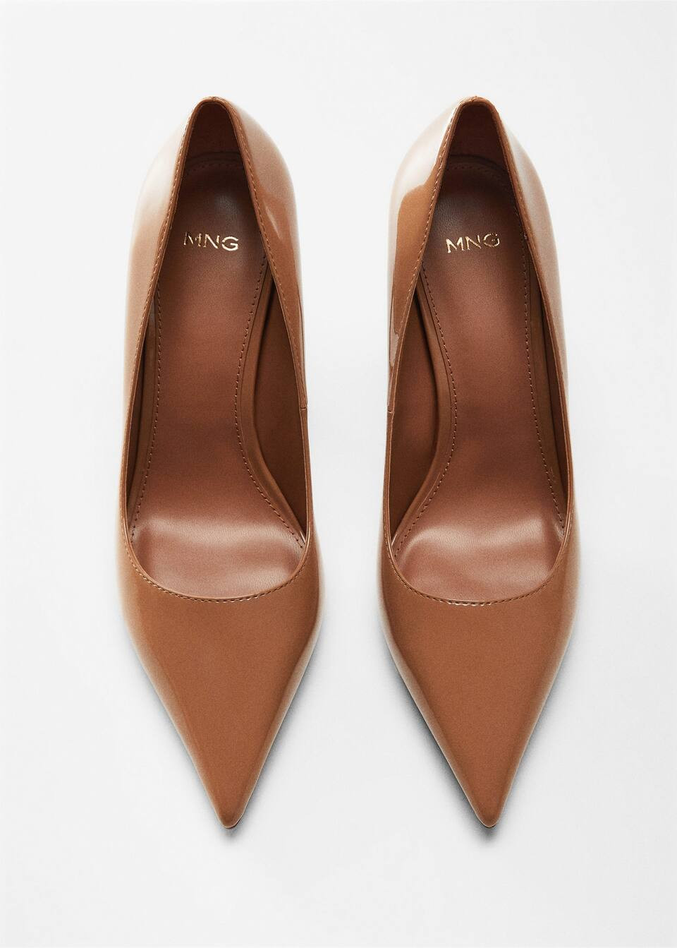 Patent leather-effect heeled shoes -  Women | Mango United Kingdom | MANGO (UK)