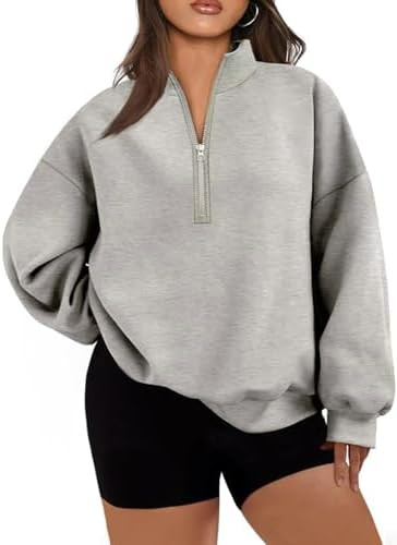 Eytino Plus Size Sweatshirt for Women Half Zip Quarter Zipper Pullover Hoodies Tops(1X-5X) | Amazon (US)