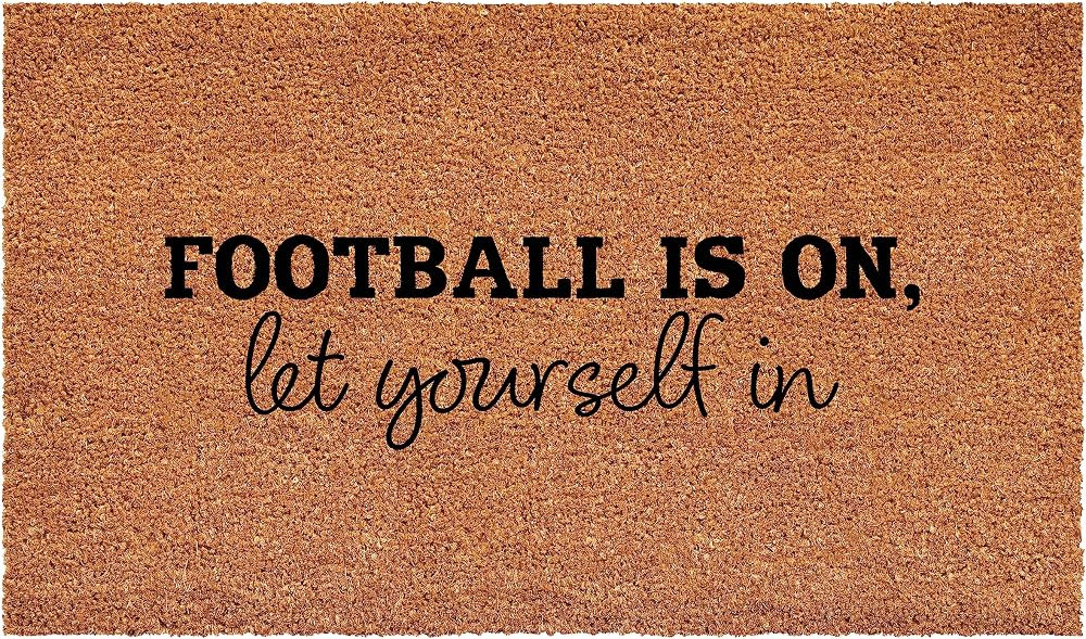 Calloway Mills 111731729 Football is on let Yourself in Doormat 17" x 29" | Amazon (US)