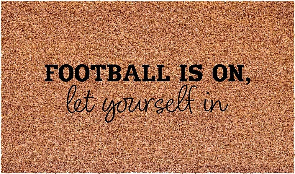 Calloway Mills 111731729 Football is on let Yourself in Doormat 17" x 29" | Amazon (US)