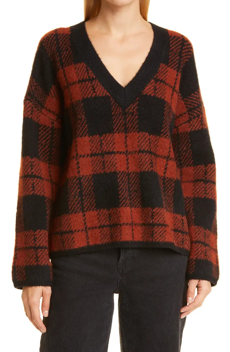 Rails Colleen Plaid V-Neck Sweater | Nordstromrack | Nordstrom Rack