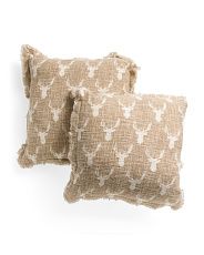 Set Of 2 20x20 Stag Head Pillows | Marshalls