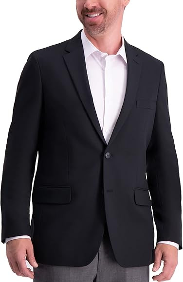 Haggar Men's The Active Series Classic Fit Gabardine Blazer | Amazon (US)