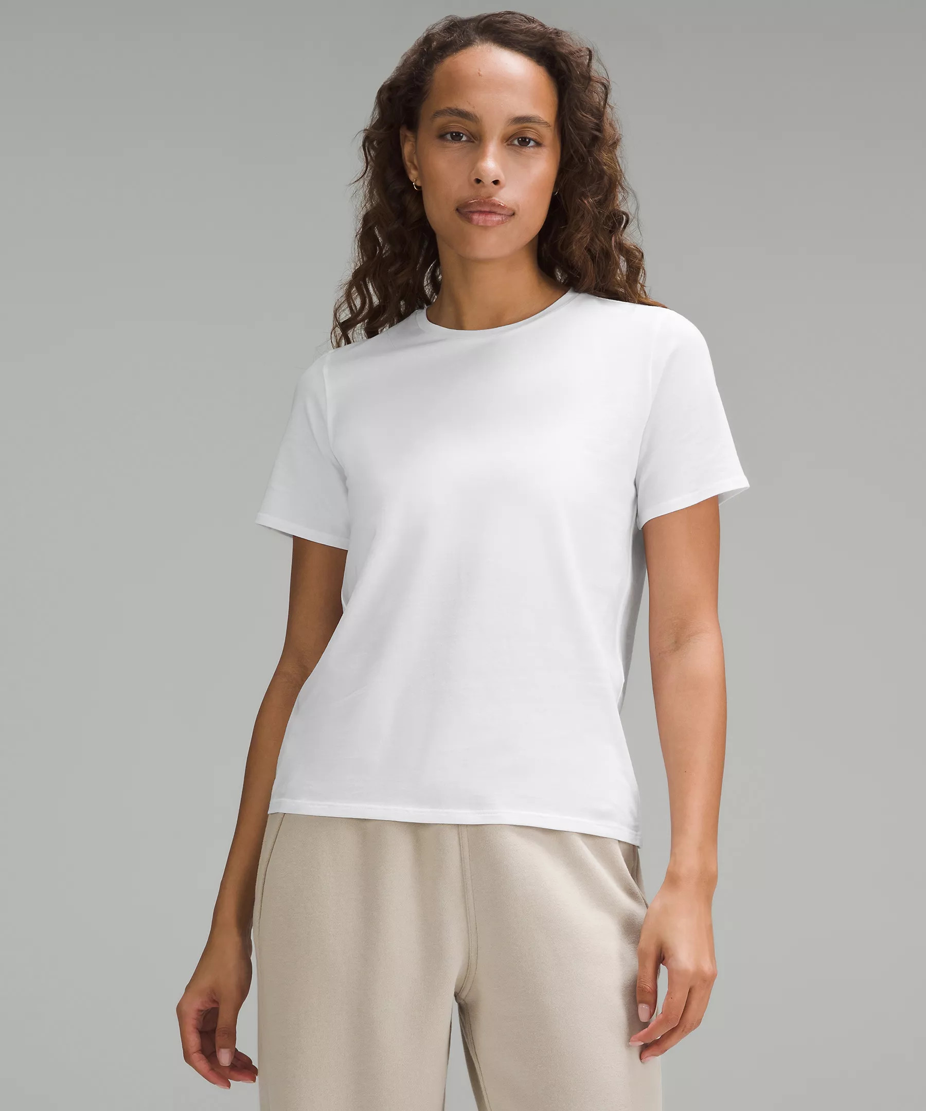Organic Cotton Straight-Hem Crewneck T-Shirt | Lululemon (US)