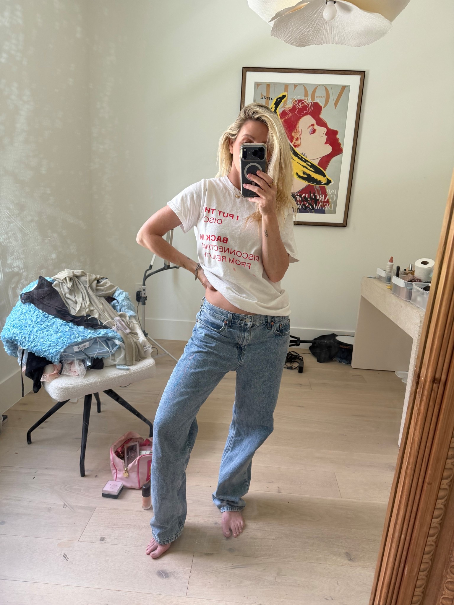 Yes it’s a mess but so am I 🤣 
Dad jeans for win. I sized up for oversized fit 


#LTKBeauty #LTKOver40 #LTKootd