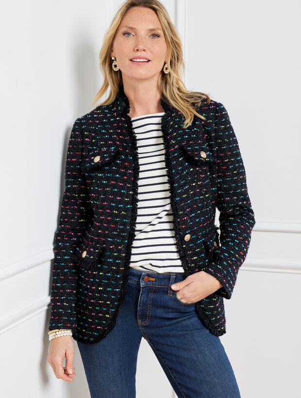 Rainbow Tweed Jacket | Talbots
